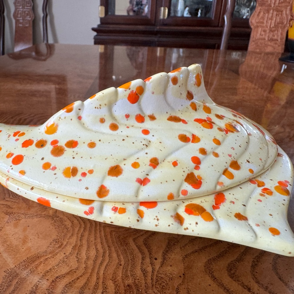 Splatterware Ceramic Dish with Lid - Picture 7 of 11
